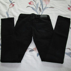 Rude black skinny jeans 28x34 used